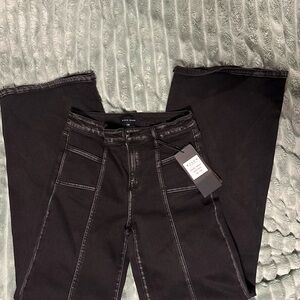 Black Wide-Leg Jeans